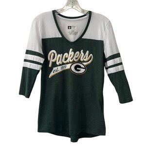 Team Apparel Green Bay Packers Football Top Size Small